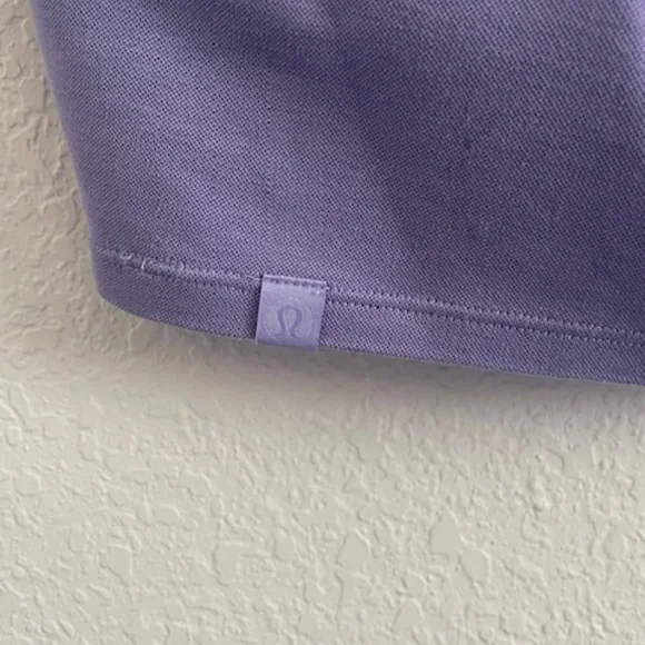 Lululemon Back in Action SHORT-Sleeve Shirt *Pique PURPLE 💜 PERFECT Size 4 - Picture 4 of 5